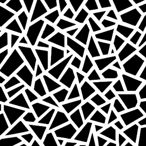 Black and white geometric pattern of triangles